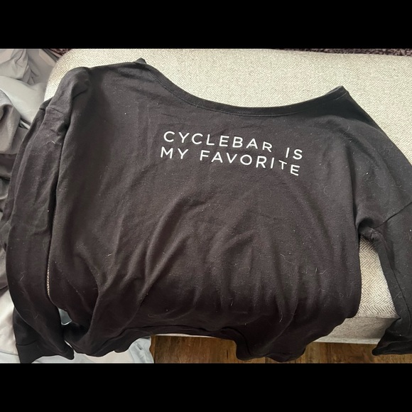 Cyclebar Black Crop Top - Picture 1 of 1